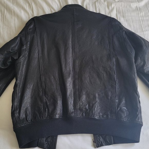 COCKPIT USA Leather Jacket Flight Bomber size L - Picture 8 of 12